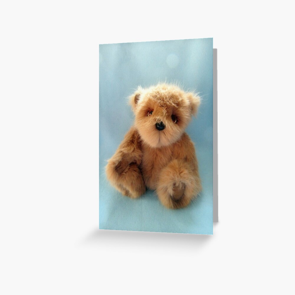 Handmade bears from Teddy Bear Orphans, Ochre Greeting Card
