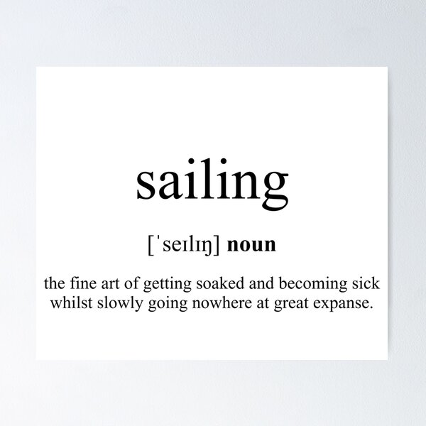 Artikel-Vorschau von Sailing (Segeln) Definition | Dictionary Collection, designt und verkauft von Designschmiede.