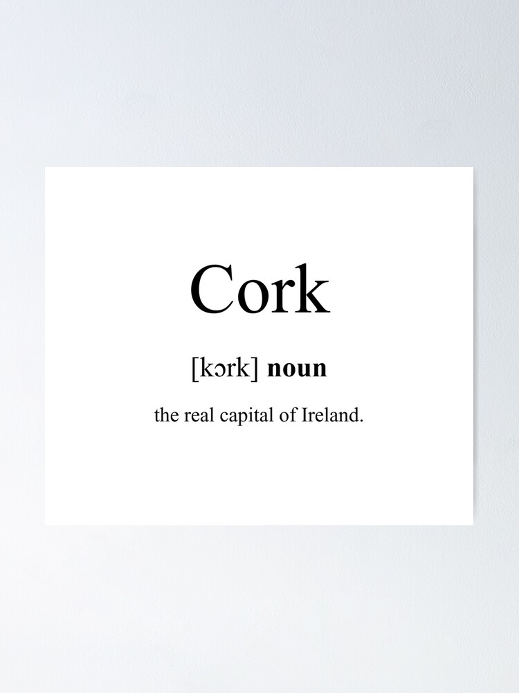 "Cork Definition Dictionary Collection" Poster by Designschmiede