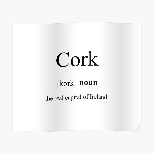 "Cork Definition Dictionary Collection" Poster by Designschmiede