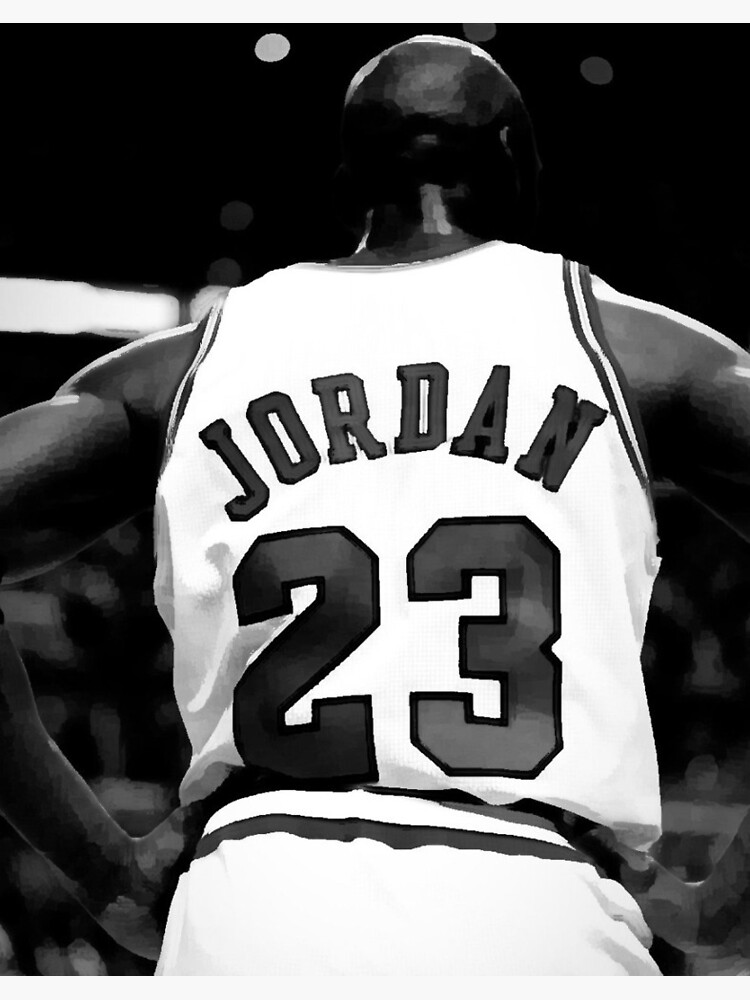 black and white michael jordan picture