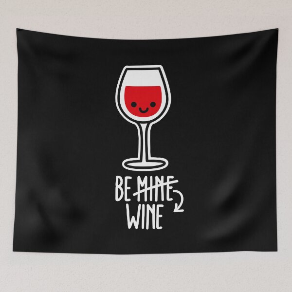 Item preview,  BE MINE, BEER WINE, funny Valentines Day couples matching couple designed and sold by LaundryFactory.