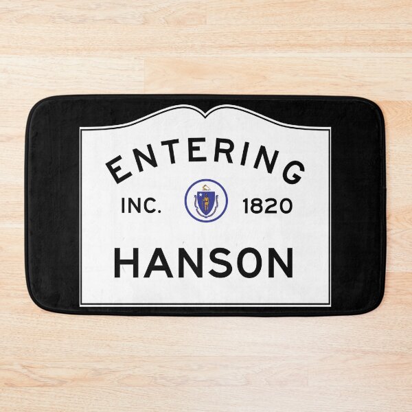 Item preview, Entering Hanson - Commonwealth of Massachusetts Road Sign designed and sold by NewNomads.