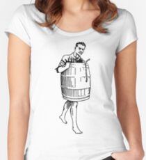 The Infidel's Plight, a.k.a. Barrel Man Women's Fitted Scoop T-Shirt