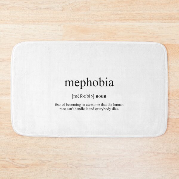 Artikelvorschau, Mephobia (Selbstangst) Definition | Dictionary Collection entworfen und verkauft von Designschmiede.