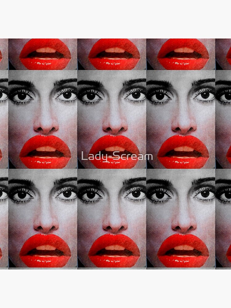 Thumbnail 4 of 4, Clock, Vintage Beauty Magazine Collage designed and sold by Lady-Scream.