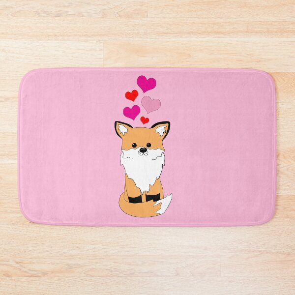 Item preview, Fox With Hearts designed and sold by alisadesigns.