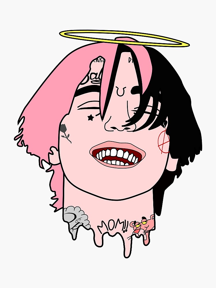 "Lil Peep Sticker" Sticker for Sale by AlexBoewm | Redbubble