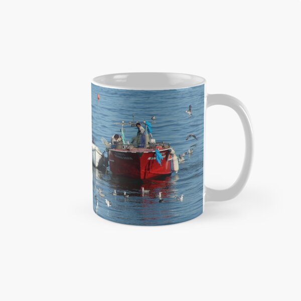 Artikelvorschau, Fischerboot Sea Seagulls Seascape entworfen und verkauft von worldways.