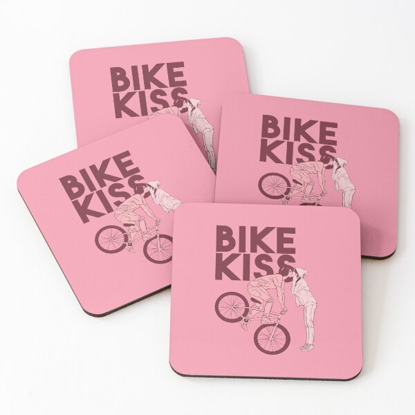 Item preview, Cyclist in love kisses girl designed and sold by DerSenat.