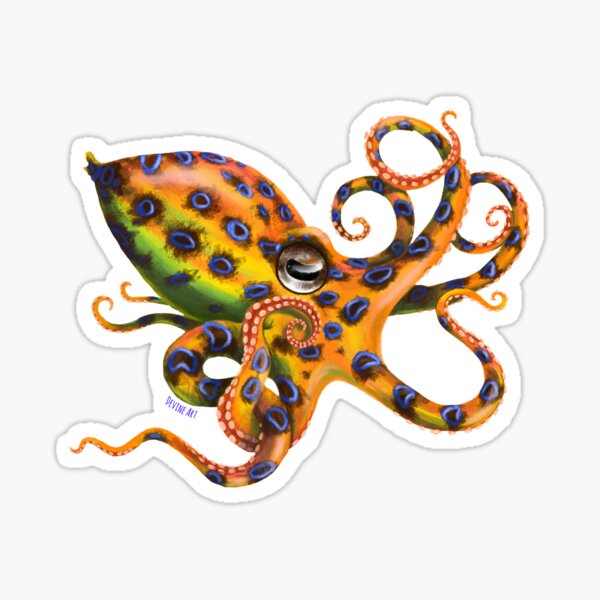 Item preview, Blue Ringed Octopus  designed and sold by DevineArt.