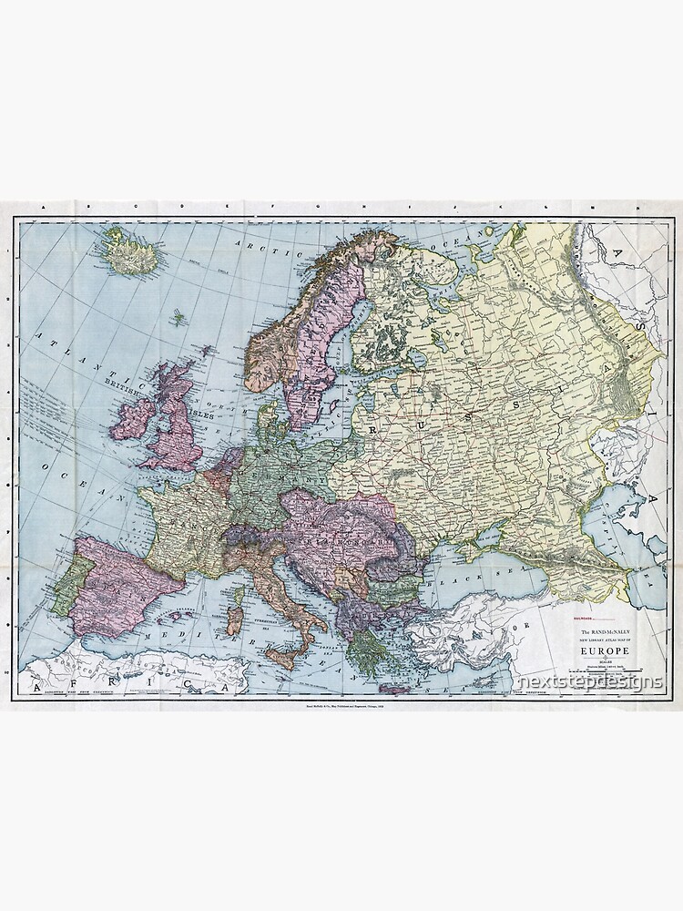 Map of Political Europe, 1912 Premium Matte Vertical Poster sold by ...