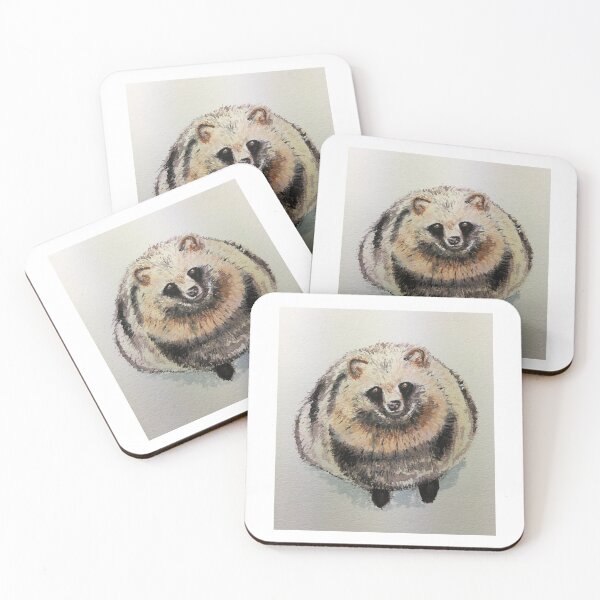 Item preview, Tanuki gordito y esponjoso (perro mapache) designed and sold by Tanuki-Time.