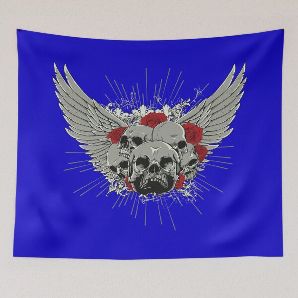 Item preview, Wings, roses and skulls designed and sold by TinoThreads.