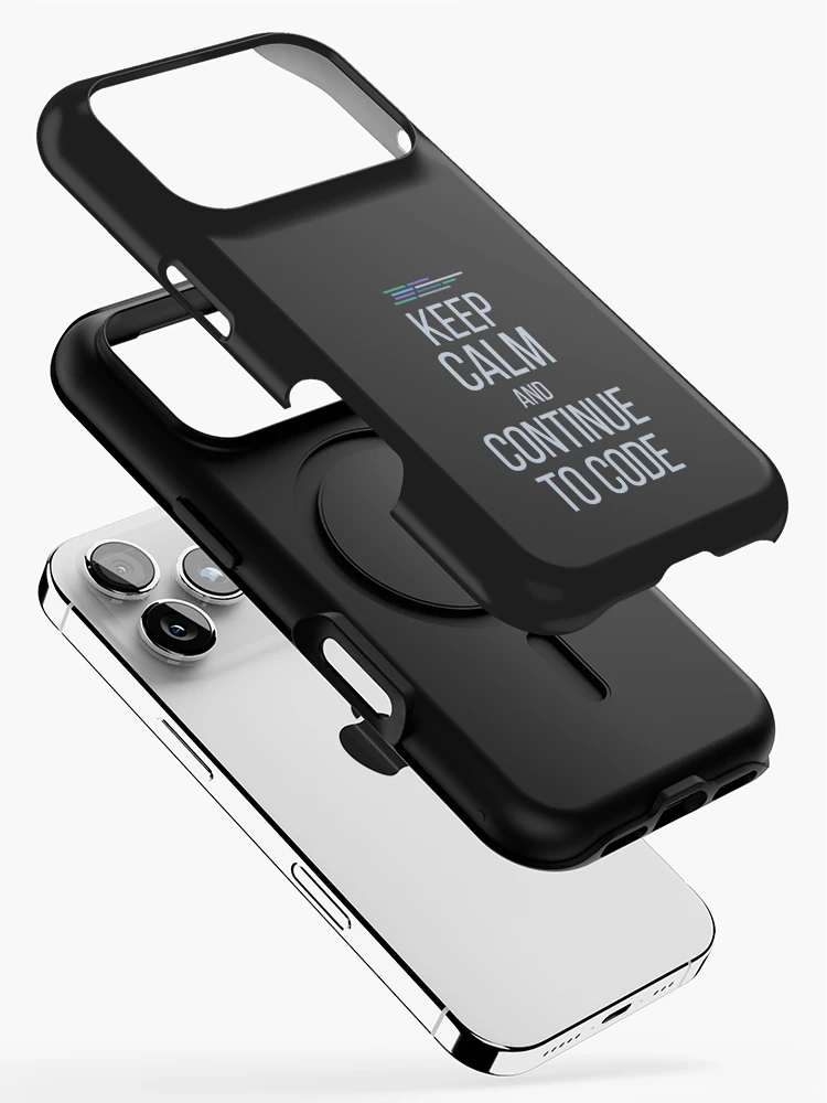 Thumbnail 2 of 4, iPhone Case, Developer Keep Calm And Continue To Code designed and sold by bliptee.