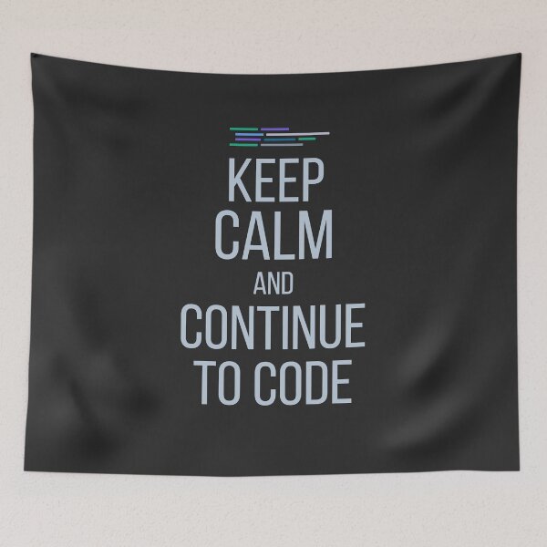 Item preview, Developer Keep Calm And Continue To Code designed and sold by bliptee.
