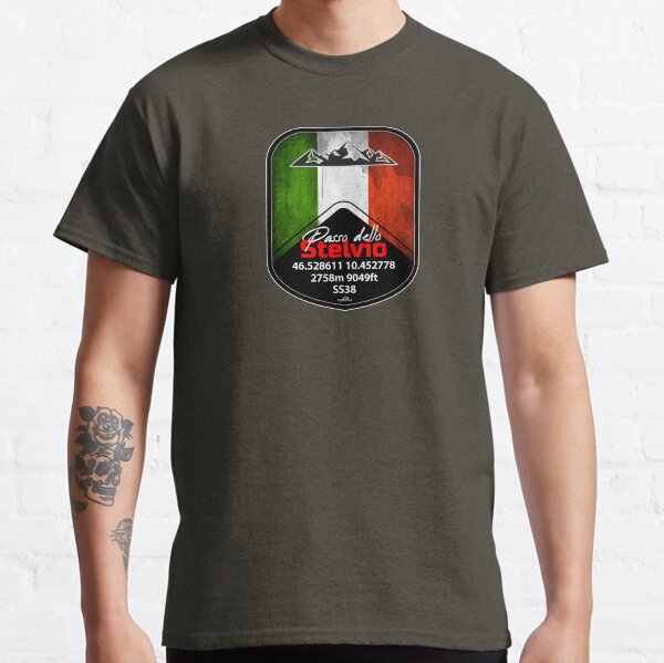 Stelvio Pass - Passo Dello Stelvio Sticker & T Shirt Italy Italia Classic T-Shirt