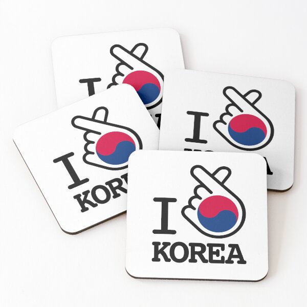 Item preview, Korean finger heart with flag, kpop love sign gift designed and sold by koreandesign.