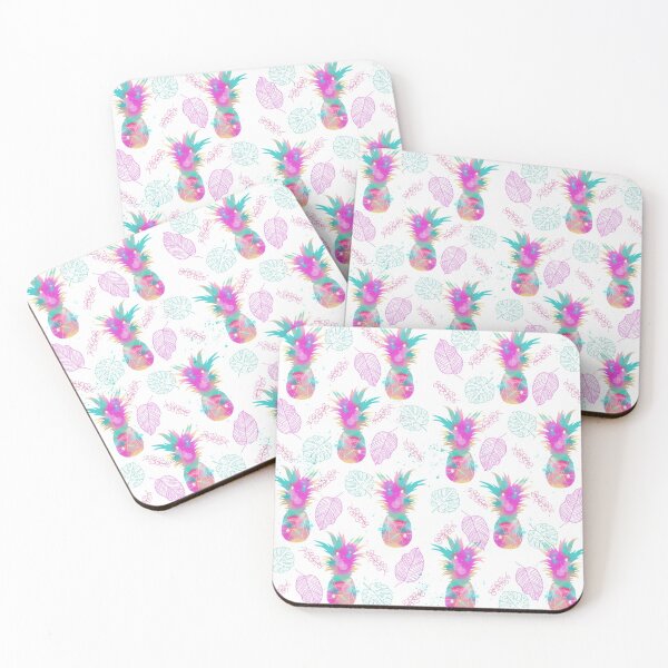 Item preview, Multicolored watercolor pineapple and foliage designed and sold by Stefy  Artiste.