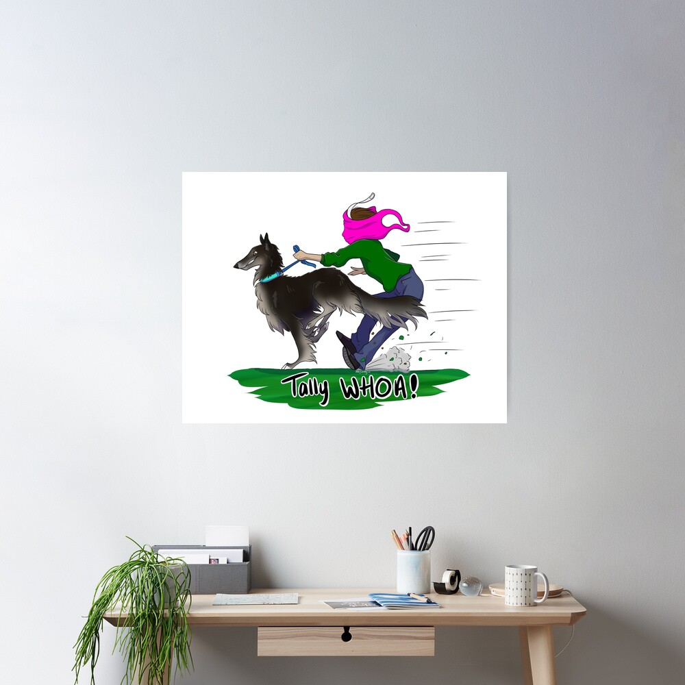Tally WHOA! - Black and Silver Poster