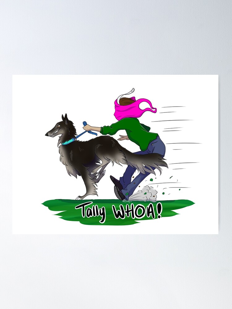 Alternate view of Tally WHOA! - Black and Silver Poster