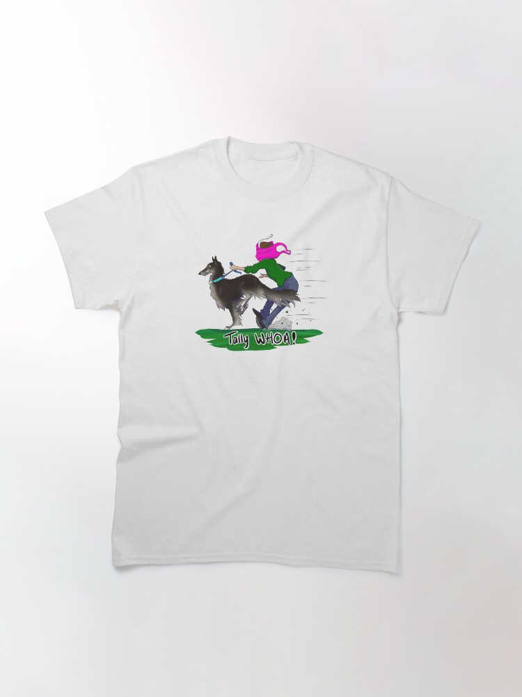 Alternate view of Tally WHOA! - Black and Silver Classic T-Shirt