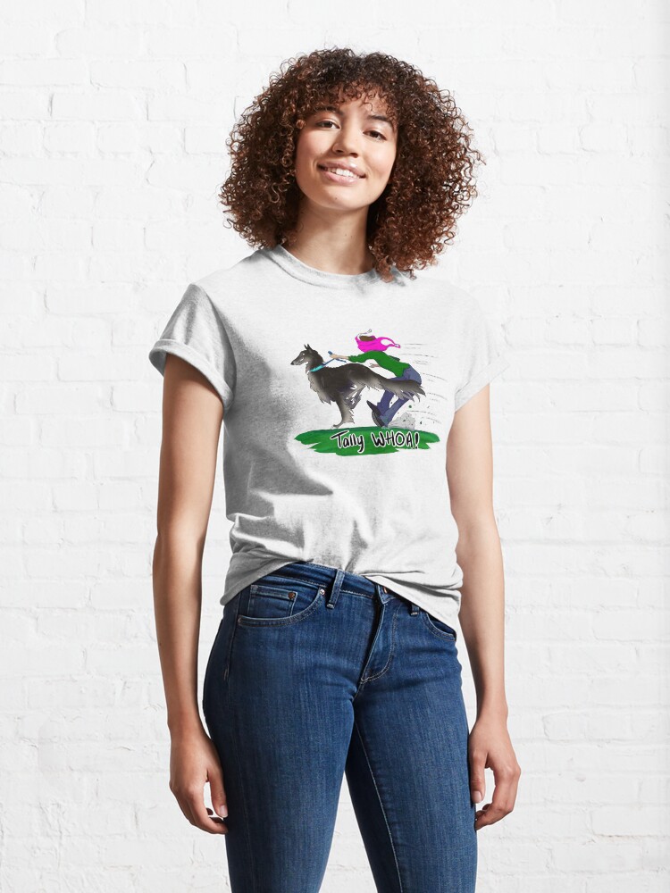Alternate view of Tally WHOA! - Black and Silver Classic T-Shirt