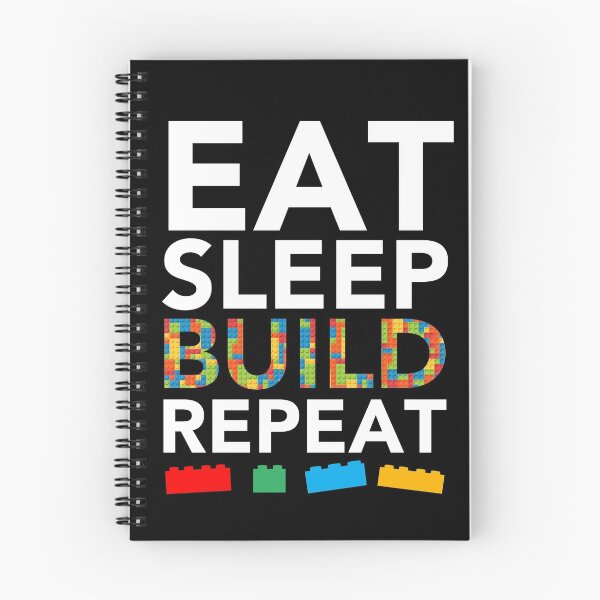 Item preview,  Eat Sleep Build Repeat Building Blocks Bricks Master Builder designed and sold by JukeLox.