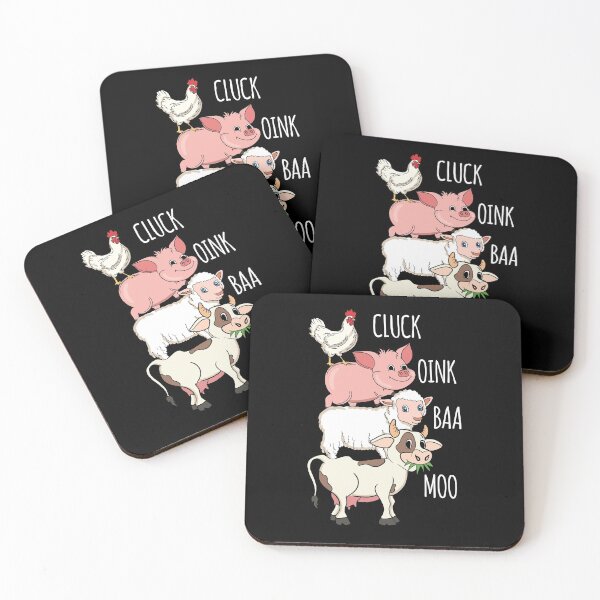 Item preview, Cluck Oink Baa Moo - Funny Farm Animals Stacked designed and sold by Sandra78.