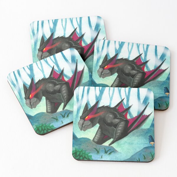 Artikelvorschau, Nargacuga Monster Hunter Aquarell Waldmalerei entworfen und verkauft von PyromaniacJoe.