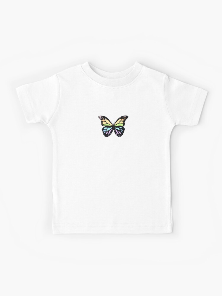Rainbow Butterfly Kids T Shirt By Imajuicypie Redbubble - rainbow roblox t shirt bow tie