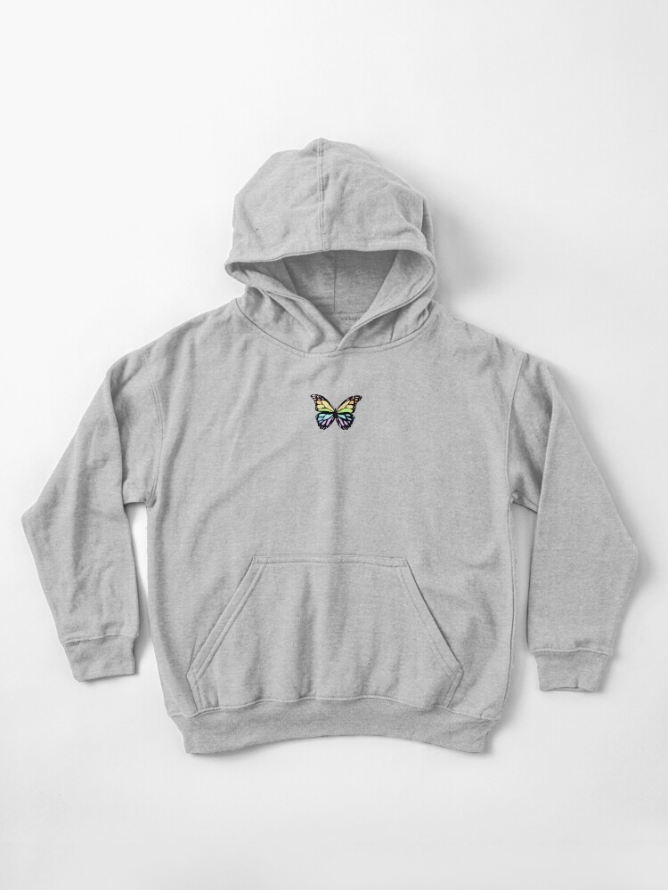 brandy melville black hoodie with butterfly