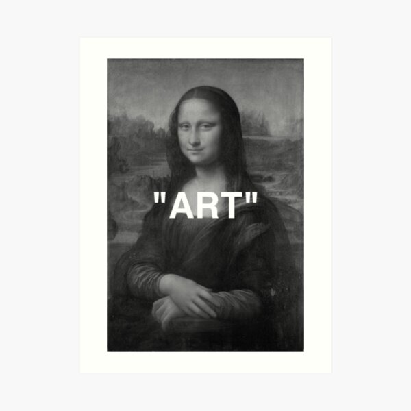 MONA LISA "ARTE" - NEGRO Y BLANCO Lámina artística