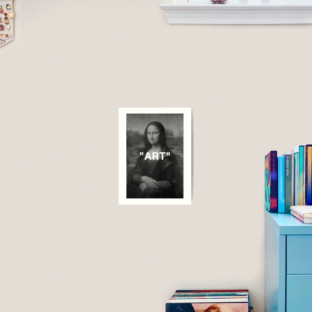 Mona Lisa Art Black And White Art Print For Sale By Krnth Redbubble