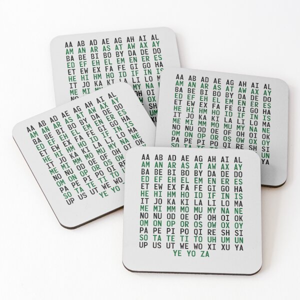 Item preview, Two-Letter Words - Word Games T-Shirts, Mugs etc. designed and sold by SimonCardew.