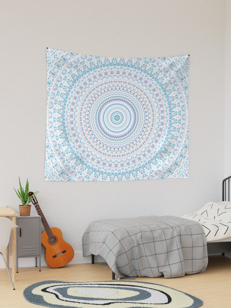 Pastel Geo Scatter Mandala