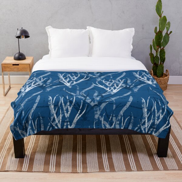 Item preview, Underwater Plants in Classic Blue designed and sold by Liliaphylla.