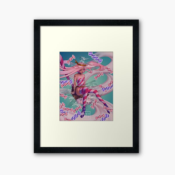 Peppermint Witch Framed Art Print