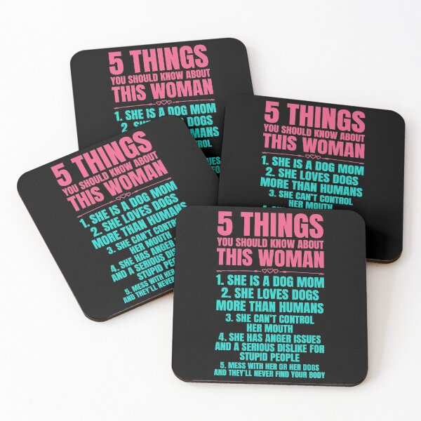Item preview, 5 Things You Should Know Dog Mom designed and sold by TooFlyDesign.