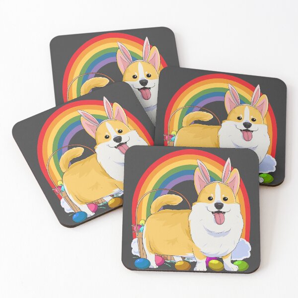 Item preview, Pembroke Welsh Corgi Bunny Happy Easter Day designed and sold by Nosek1ng.