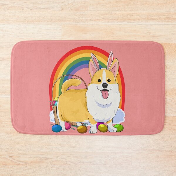 Item preview, Pembroke Welsh Corgi Bunny Happy Easter Day designed and sold by Nosek1ng.