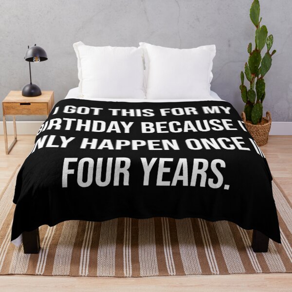 Item preview, My Leap Year Birthday | Typography designed and sold by rsty11.