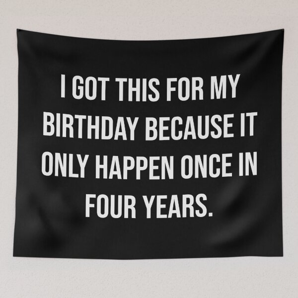 Item preview, My Leap Year Birthday | Typography designed and sold by rsty11.