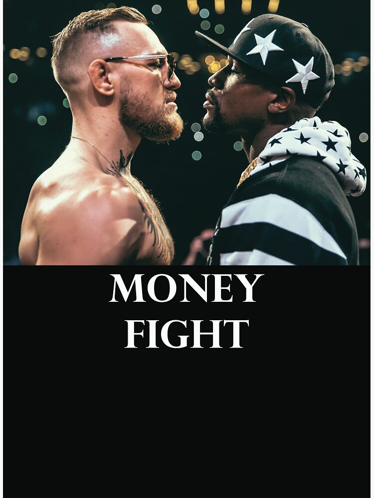"Money Fight, Mayweather VS McGregor" Sticker by HistoryMaker20 Redbubble