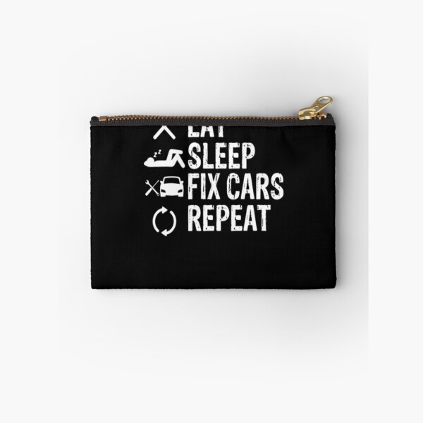 Item preview, Eat Sleep Fix Cars Repeat designed and sold by TooFlyDesign.