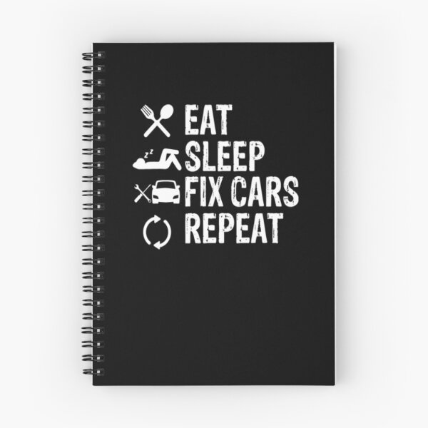 Item preview, Eat Sleep Fix Cars Repeat designed and sold by TooFlyDesign.