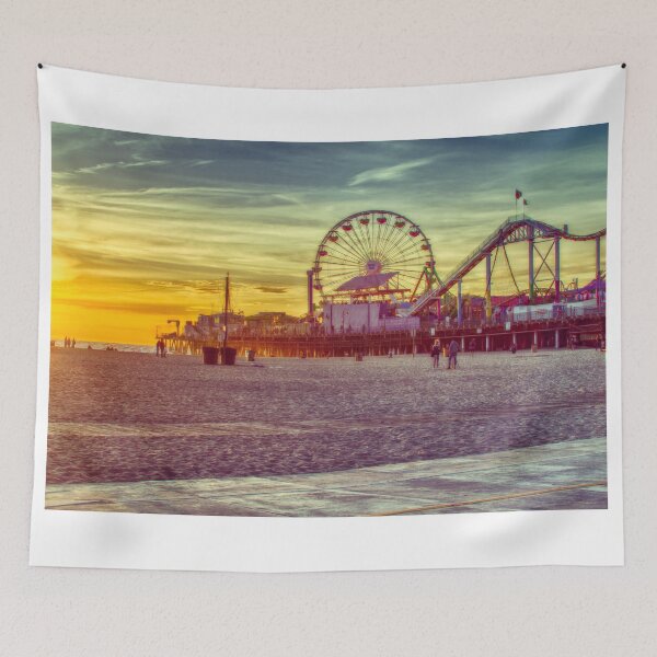 Item preview, Landmark Santa Monica Pier At Sunset designed and sold by Robert Alsop.