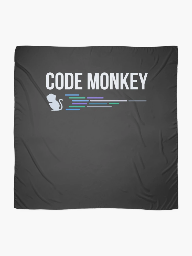 Thumbnail 2 of 3, Scarf, Developer Code Monkey designed and sold by bliptee.