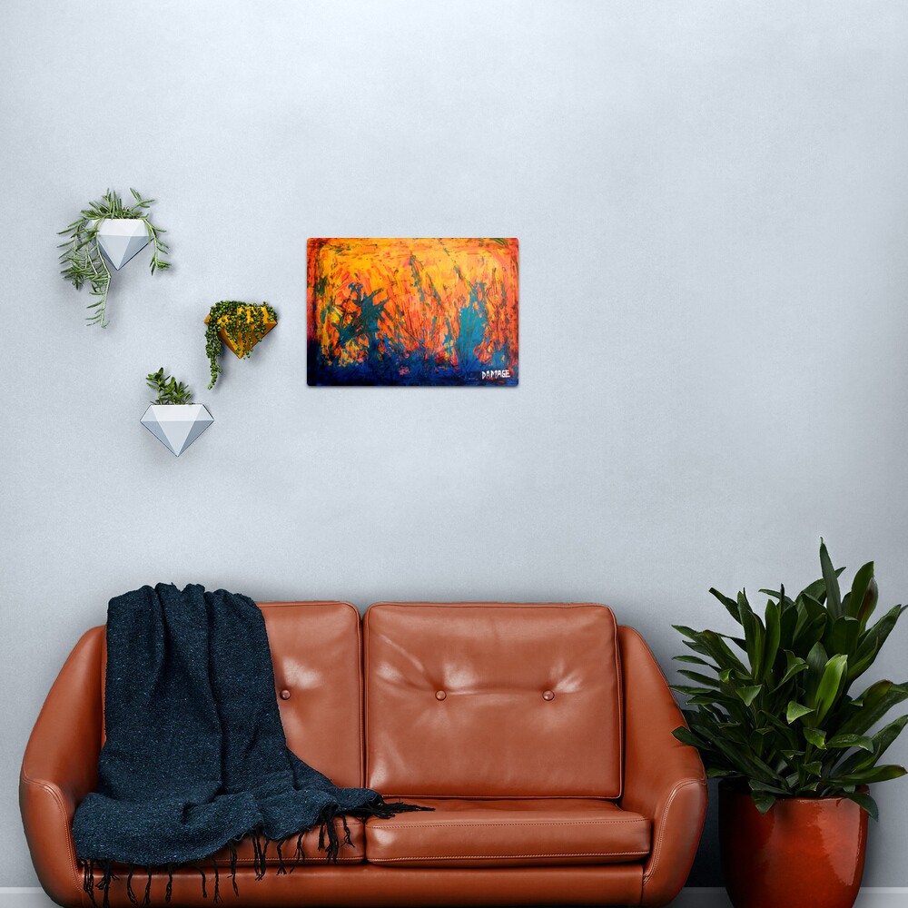 Fire And Rain Metal Print