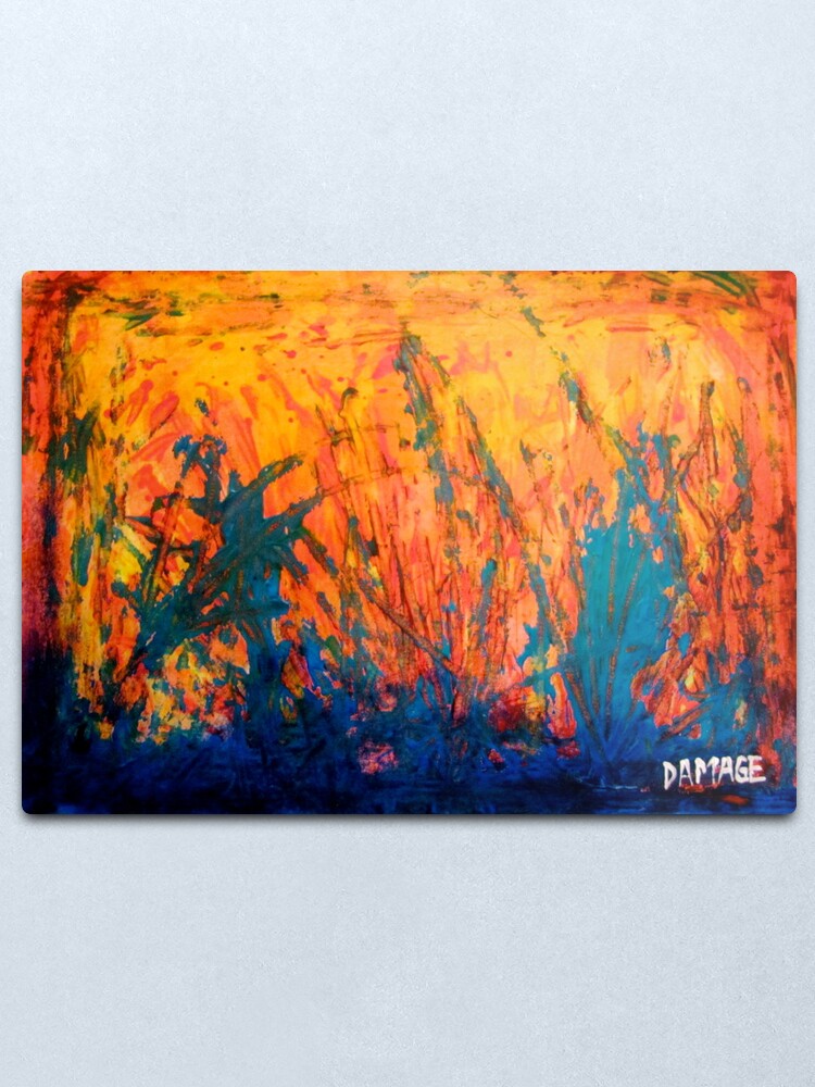 Alternate view of Fire And Rain Metal Print